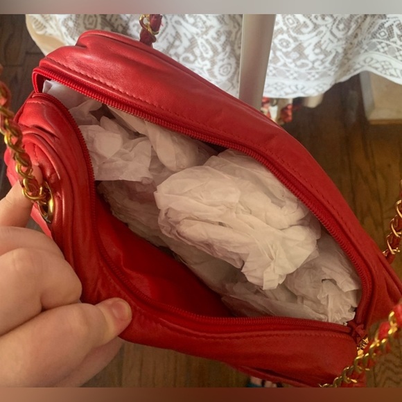 Genuine leather red purse - Picture 7 of 12